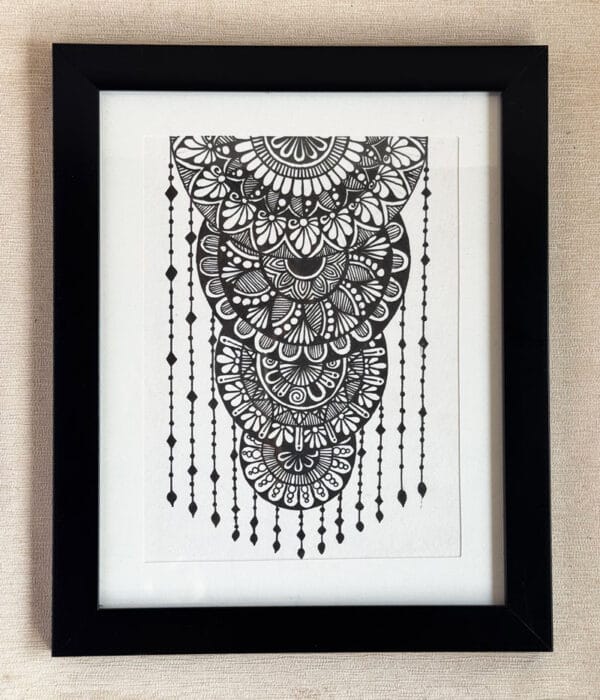 Original Black & White Creative Mandala Art