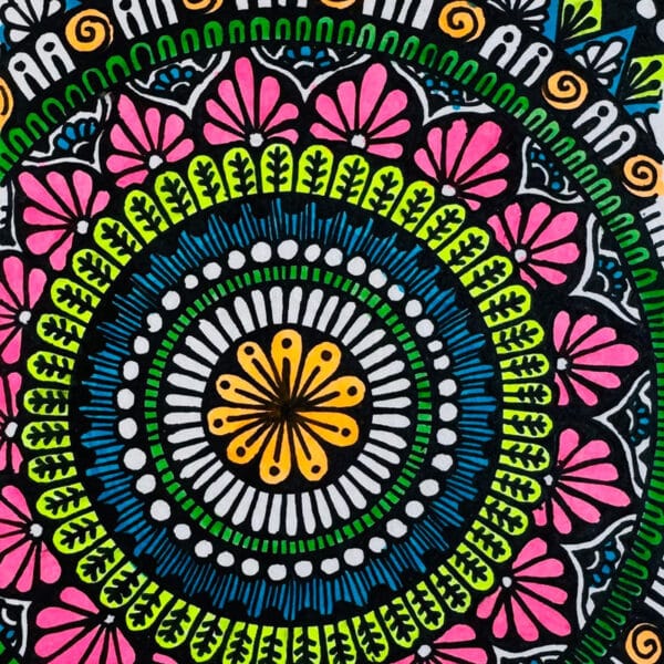 Neon Mandala Artwork