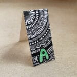 Personalised Initial Mandala Bookmark